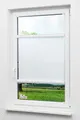 LYSEL Outlet Glasleistenrollo verspannt Tageslicht, (B x H) 95cm x 175cm in weiß/reinweiß