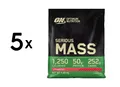 5 x Optimum Nutrition Serious Mass (12lbs) Strawberry (17,23 EUR/kg)