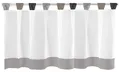 Arsvita Bistrogardine mit Schlaufen ca. 150x45 cm Auswahl: grau - schwarz
