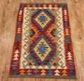 Rug Studios Teppich KELIM ORIGINAL HANDGEARBEITET, Rechteckig, Höhe: 5 mm, Handgewebt, 80 x 125 cm, Multi