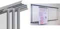 FRANKEN Universelles Gleiterset für PRO-System inkl. Wandabstandhalter, Aluminium, Farbe: silber - 1 Stück (PSSA)