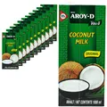 Aroy-D - 12er Pack Original Kokosmilch Kokosnussmilch - Coconut Milk á 1 Liter