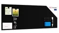 ALLboards Rahmenloses SLIMboard - Kreideoberfläche - 90x30 cm + GRATIS