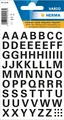 HERMA Buchstaben A-Z Sticker Aufkleber selbstklebend wetterfest schwarz 10m neu