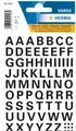 HERMA 4158 Buchstabenetiketten A-Z wetterfest Schwarz 74 Sticker (4008705041584)