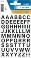 HERMA Buchstaben Aufkleber Schwarz, 74 Stück, Schriftgröße 10 mm, selbstklebend