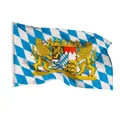 PHENO FLAGS Flagge Bayern Flagge cm Freistaat Fahne mit Wappen & Löwen (Hissflagge für Fahnenmast), Inkl. 2 Messing Ösen