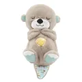 Fisher-Price Schlummer Otter Kuscheltier mit Atembewegung und Musik Baby