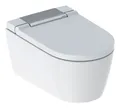 Geberit AquaClean Sela Dusch-WC TurboFlush wandhängend spülrandlos mit Absenkautomatik - Hochglanz-Verchromt mit KeraTect - 146220211