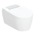 Geberit Wand-WC, Tiefspüler AquaClean Sela hgl-vc, Komplettanlage, mit Keratec