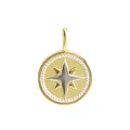 Orolino Anhänger 375 Gold zweifarbig mit Windrosen-Motiv