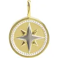 Orolino Anhänger 375 Gold zweifarbig mit Windrosen-Motiv