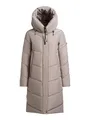 khujo Jange2 Damen Wintermantel Steppmantel Winterjacke Kurzmantel Steppjacke (DE/NL/SE/PL, Alphanumerisch, M, Regular, Regular, 123 GREIGE)