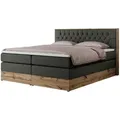 Boxspringbett mit Bettkasten  ¦ grau ¦ Maße (cm): B: 188 H: 115
