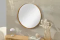 riess-ambiente Wandspiegel PORTRAIT Ø60 cm gold – rund, handmade, Eisenrahmen, Statement-Piece (Einzelartikel, 1-St), dekorativer Design-Spiegel, Luxus-Wohnaccessoire für Flur & Wohnzimmer