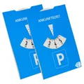 Parkscheibe Auto Parkkarte Armaturenbrett KFZ Park Scheibe Uhr Pkw Ankunftszeit