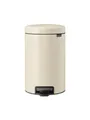 NewIcon Treteimer 12L  Medium Abfalleimer für Küche oder Schlafzimmer  Sanft...