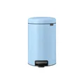Brabantia NewIcon Treteimer, Mülleimer, Abfalleimer, Stahl, Dreamy Blue, 12 L