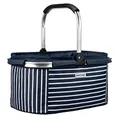 anndora Einkaufskorb NAVY 22 Liter - blau weiß gestreift