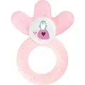 MAM Cooler, Beißring für Babys fördert Sehsinn & Motorik, Greifling mit Wasserkühlteil erreicht auch die Backenzähne, ab 4+ Monate, rosa, 1 St... - Rosa
