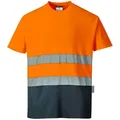 T-shirt Coton Bicolore Couleur : Orange/marine Taille Xxxl - Portwest