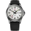 Swiss Military SMP36040.21 Herrenuhr 42mm 5ATM - Schwarz