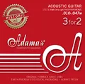 Adamas Saiten für Akustikgitarren Historic Reissue Phosphor Bronze 3er Satz Ex-Light .010