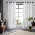 Bruno Banani Gardine Tilo (1 St), Ösen, transparent, Ausbrenner, transparent, Ausbrenner, gewebt, verschiedene Größen weiß 140 cm x 175 cm