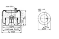 CONTITECH AIR SPRING SK 175-604 P01 Federbalg, Luftfederung