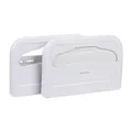 Mind Reader Toilet Seat Cover Dispenser, Disposable Paper Set Protectors, Wall Mounted, Restroom, Set of 2, 16.5" L x 11.25" W x 2" D, White
