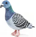 Uni-Toys Kuscheltier Taube blau - 20 cm (Höhe) - Plüsch-Vogel - Plüschtier, zu 100 % recyceltes Füllmaterial