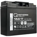 Q-Batteries 12LS-17 12V 17Ah Blei-Vlies-Akku / AGM VRLA mit VdS