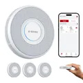 X-Sense Intelligenter WLAN-Rauchmelder mit Sprachalarmsystem und 17 Standorten, Feuermelder, Rauchwarnmelder, nur 33 mm dünn, XS0B-iR, 3 Stück