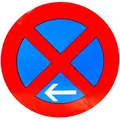 ORIGINAL Verkehrszeichen 283-11 * Absolutes Halteverbot Ende Linksaufstellung * Verkehrsschild Schild Schilder Strassenschild StVO links Verbotsschild Straßenzeichen mit RAL Gütezeichen