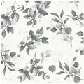 Profhome Vliestapete 397686-GU Landhaus Tapete weiß grau silber 5,33 m2, glatt, metallisierte Fasern, (1 Rolle, 5.33 qm), Vliestapete in weiß weiß 0.53 m x 10.05 m