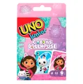 Mattel Games UNO Junior Gabby’s Dollhouse Card Game for Kid Parties, Family Nigh