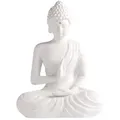 räder Zen Spirit Buddha Figur sitzend groß Porzellan Weiß