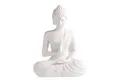 Räder Dekofigur räder Zen Spirit Buddha Figur sitzend groß Porzellan Weiß