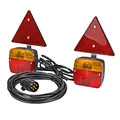 DEMA PKW Auto Anhänger Magnet - Beleuchtungssatz Beleuchtung 12V mit Rückstrahler Anhängerbeleuchtung Set Satz