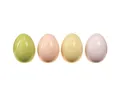 Viana Osterei Glänzende Keramik Ostereier Pastell 4er Set Deko Frühling, 4 Stück