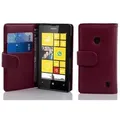 Cadorabo Schutzhülle für Nokia Lumia 520 / 521 Hülle in Lila Handyhülle Etui Case Backcover Kunstleder Tasche