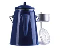 Mil-Tec Kaffeekanne Kaffeekanne Emaille 2L mit Einsatz, 2 l