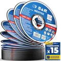 S&R Profi-Trennscheibe 125mm – Dünne 1mm Flexscheibe für Winkelschleifer, Metall-Trenner und -Schneider mit Aluminiumoxid, Glasfaserarmierung und Harzbindung – Ideal für Karosserie- und Behälterbau