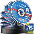 S&R Trennscheiben für Metall, Stahl/ INOX 125 x 1,0 x 22,23 mm, 15 Stück