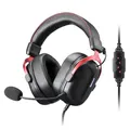 Redragon H312 Kabelgebundenes Gaming-Headset, 7.1 Surround Sound, 50-mm-Treiber, Ohrpolster aus PU-Lederschaum, abnehmbares Mikrofon, Over-Ear-Kopfhörer funktioniert für Mobilgeräte, PC/PS3/PS4/PS5