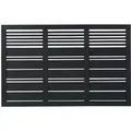 Plus Holz Vorgartenzaun Silence Nadelholz Schwarz 176 cm x 110 cm