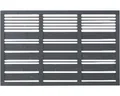 Vorgartenzaun PLUS Silence 176 x 110 cm schwarz