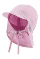 Sterntaler Schirmmütze Nacken Basic - Mädchen Baby- und Kinder Mütze mit Nackenschutz, Ohrenklappen und Bindeband - UV-Schutz 50+ Hut aus Popeline (Bio) - Sommer Kopfbedeckung - puderrosa, Größe 45