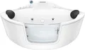 Whirlpool Pool Badewanne Eckwanne Wanne W60-TH 140x140cm mit Tür Walk-in-Pool