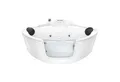 AcquaVapore Whirlpool-Badewanne Whirlpool Badewanne Wanne W60-TH-ALL 140x140cm mit Tür, (1-tlg), mit Ablaufgarnitur